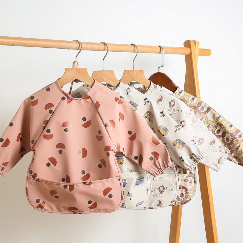 Bib Long Sleeve - 6-54 aylık bebekler için uzun kollu,