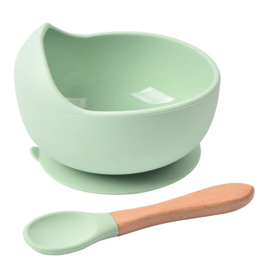 Baby Food Tracker - Yüksek kaliteli dökülmeye dayanıklı silikon besleme