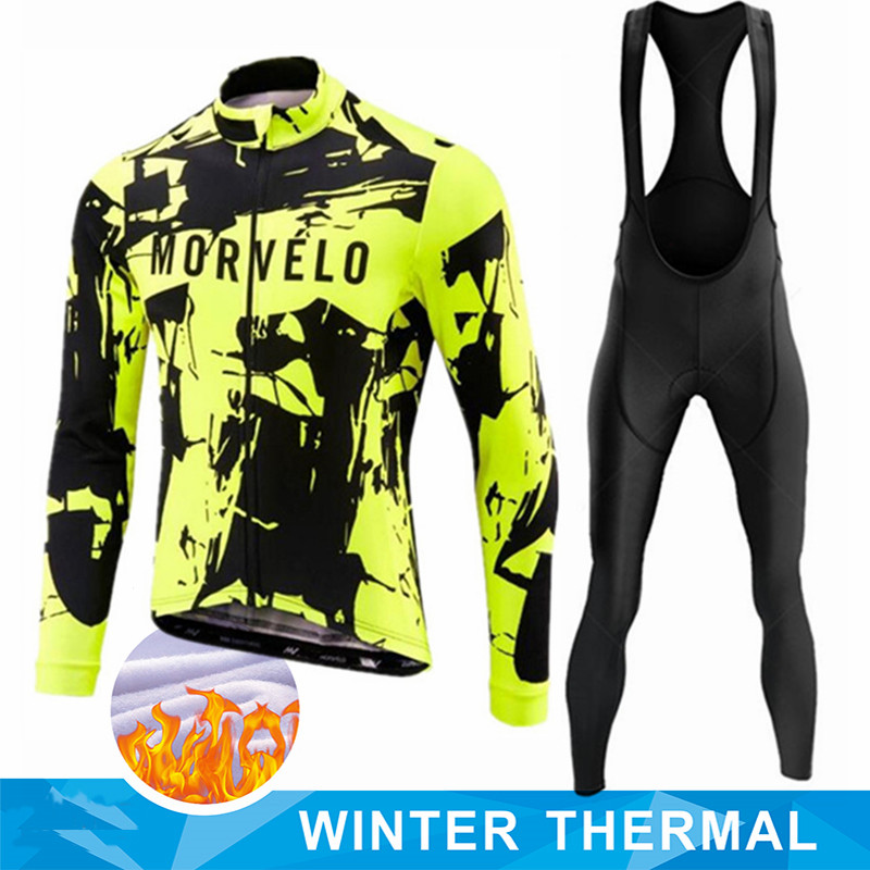 Bib Long Sleeve - MORVELO Kışlık Termal Polar Uzun Kollu