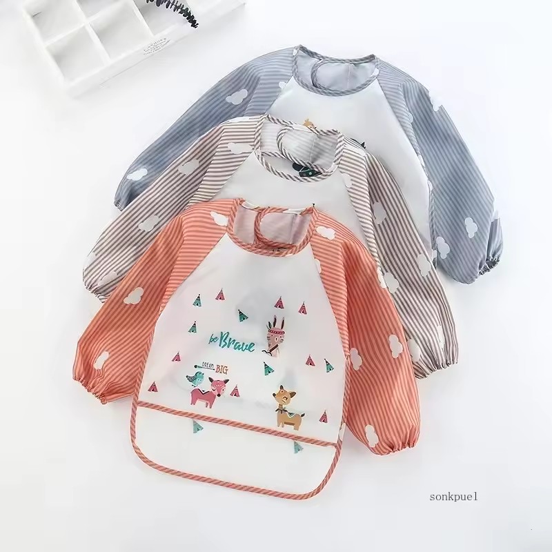 Bib Long Sleeve - 1-5 adet For1-3Year bebek uzun kollu