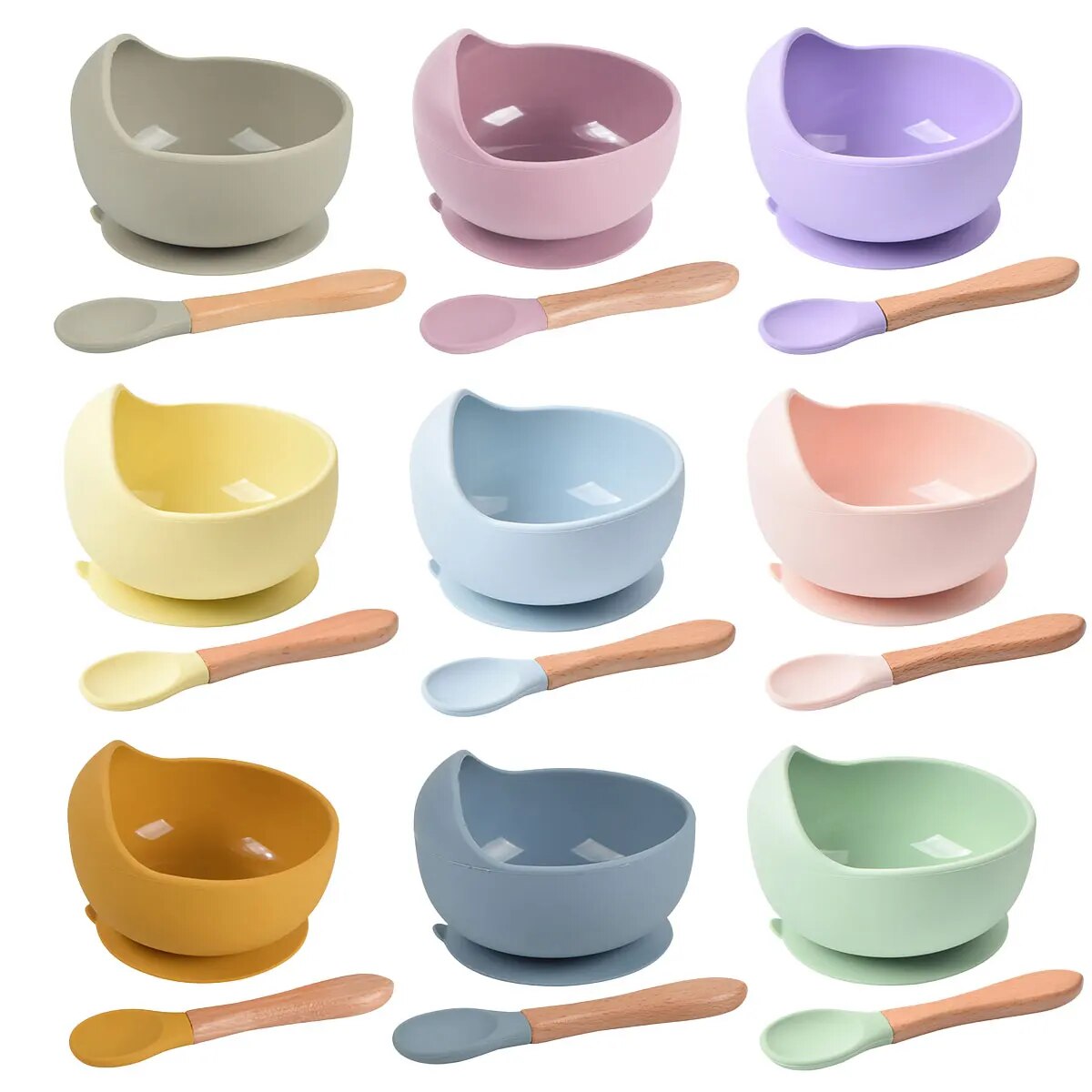 Baby Food Tracker - Çocuklar için 2 adet silikon bebek