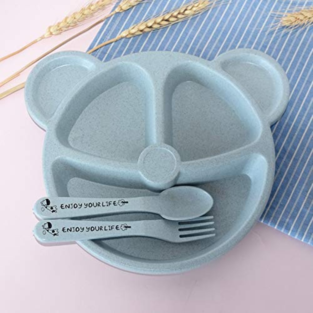 Baby Food Tracker - 3 adet/takım bebek kasesi + kaşık