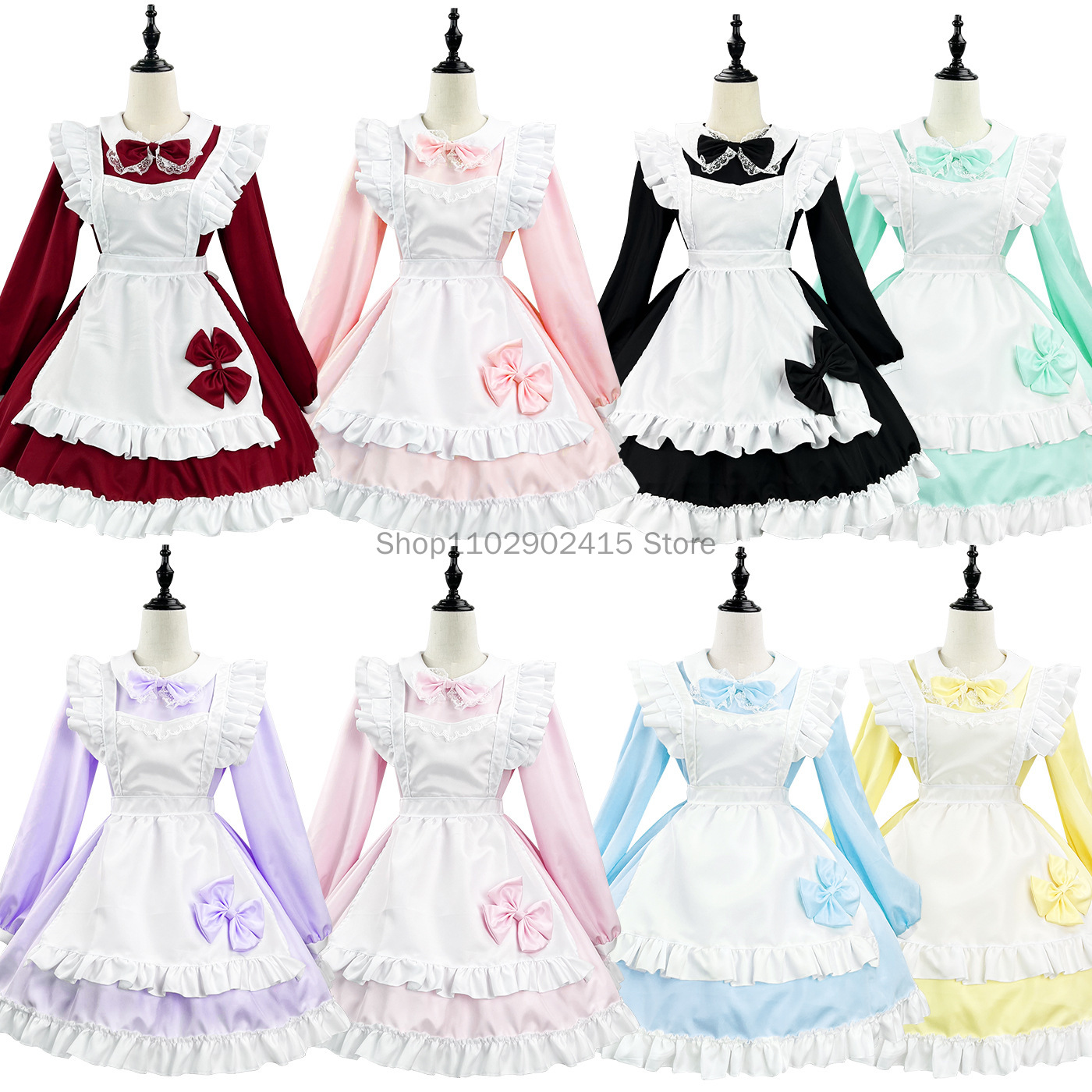 Japon hizmetçi Cosplay sevimli - Bib Long Sleeve incelemesi ve fiyatı