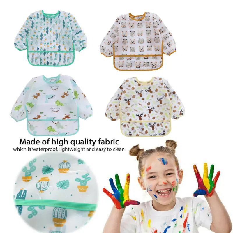 1 adet sevimli bebek önlükleri - Bib Long Sleeve incelemesi ve fiyatı