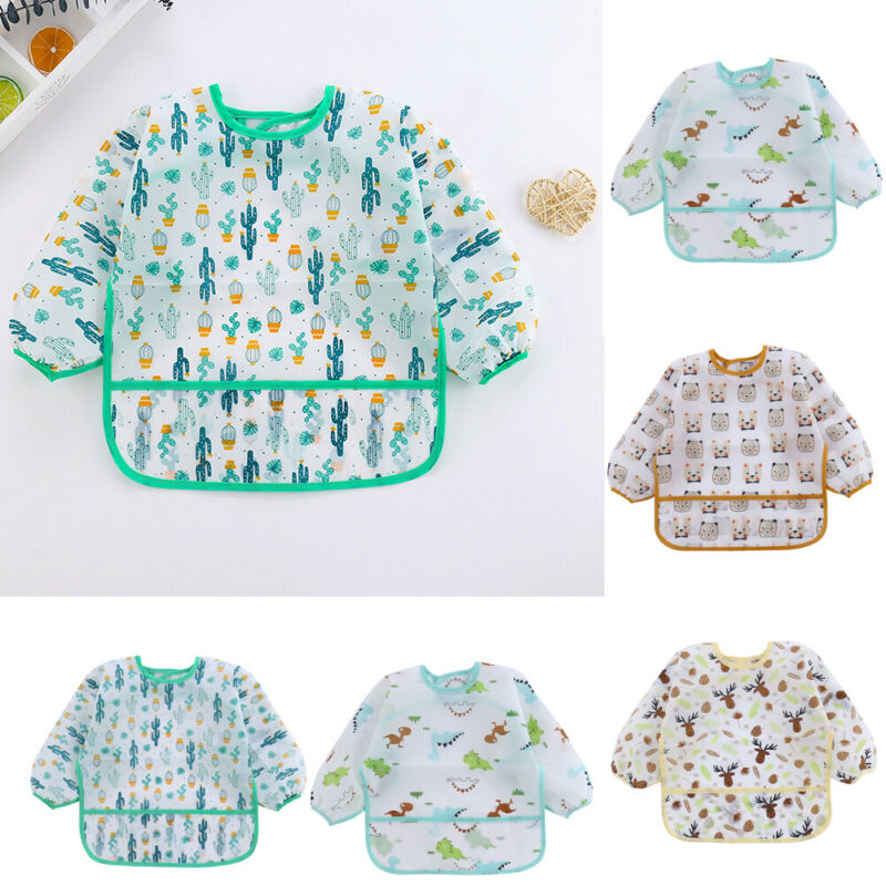 1 adet sevimli bebek önlükleri - Bib Long Sleeve incelemesi ve fiyatı