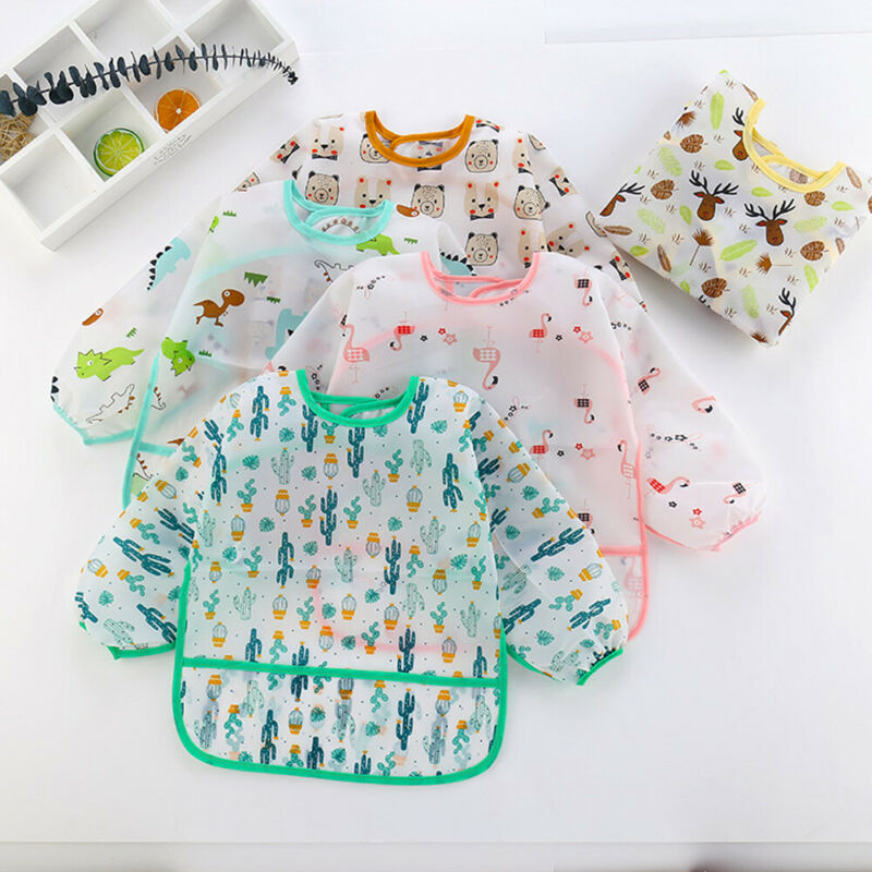 1 adet sevimli bebek önlükleri - Bib Long Sleeve incelemesi ve fiyatı