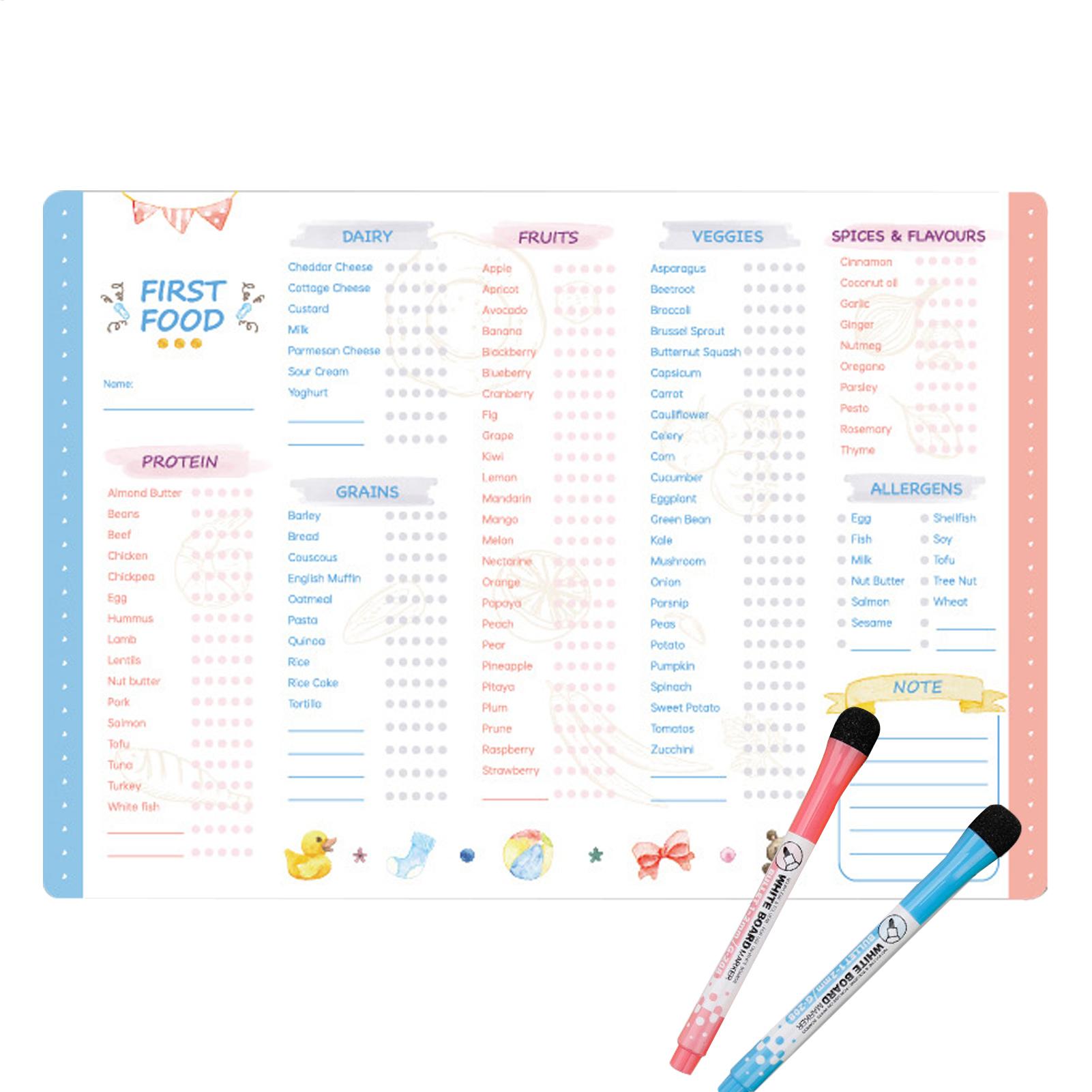 İlk Gıdalar Tablosu Manyetik B - Baby Food Tracker incelemesi ve fiyatı