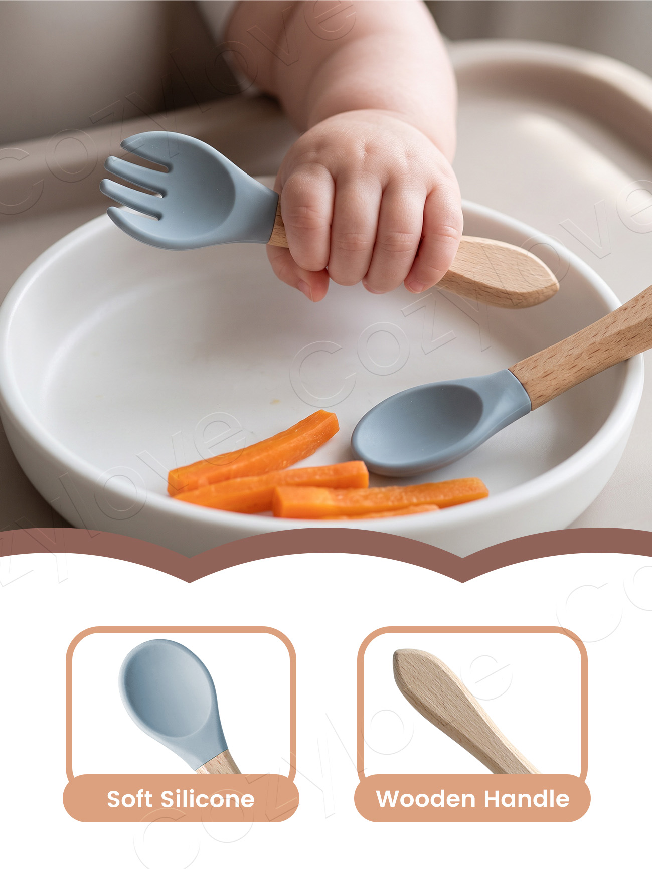 Bebek Silikon Çatal Kaşık Seti - Self Feed Spoon incelemesi ve fiyatı